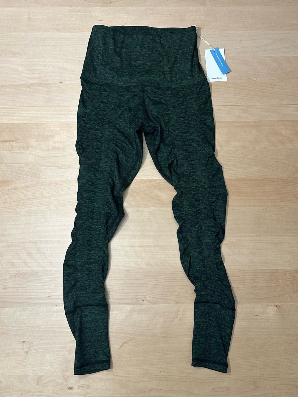 Sweetflexx women’s 4 resistance band leggings green space dye NWT